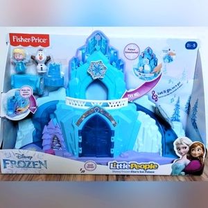 New Disney Fisher Price Little people Elsa's Ice Palace